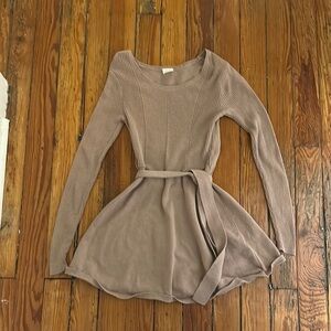 Tan Sweater Dress - Kids/ tween